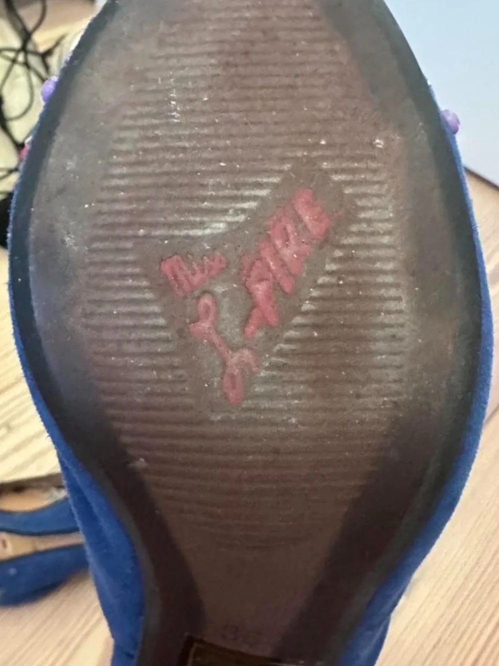 Miss L Fire blue Mary Janes - Picture 3 of 5